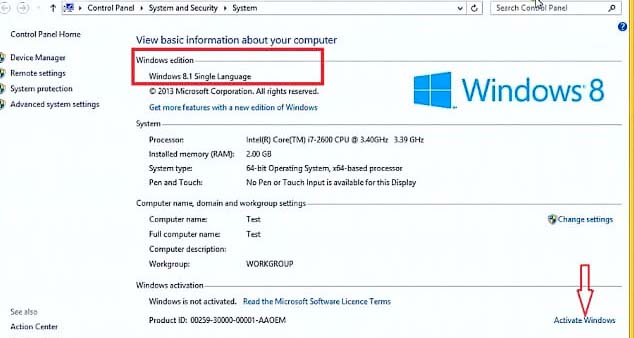 Windows 8 Pro product key