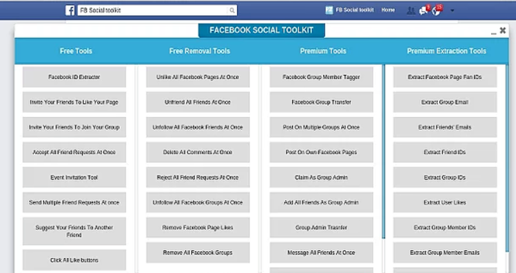 Toolkit for Facebook License Key 2019 Free