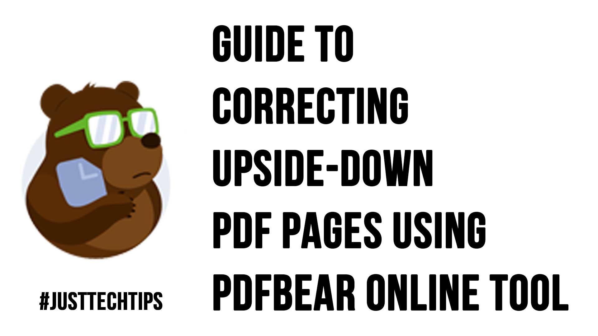 Guide to Correcting Upside Down PDF Pages Using PDFBear Online Tool